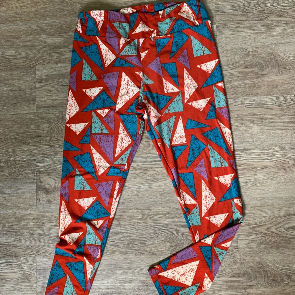 Lularoe Tall & Curvy Patterned Leggings - L